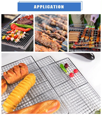 평면 직물 내구성 BBQ 와이어 래크 그릴 래크 길이 260 / 300mm 야외 바베큐 및 베이킹을위한 최고의 선택