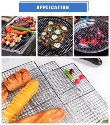 2cm/5cm 다리/발 스틱 방지 BBQ 메시 편리한 금속 구조로 손쉽게 청소하고 완벽한 바비큐
