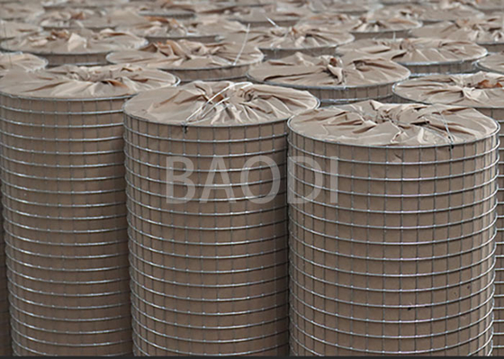 Construction 16 Gauge Plastic Coated Weld Mesh Steel Square Grid Galvanized